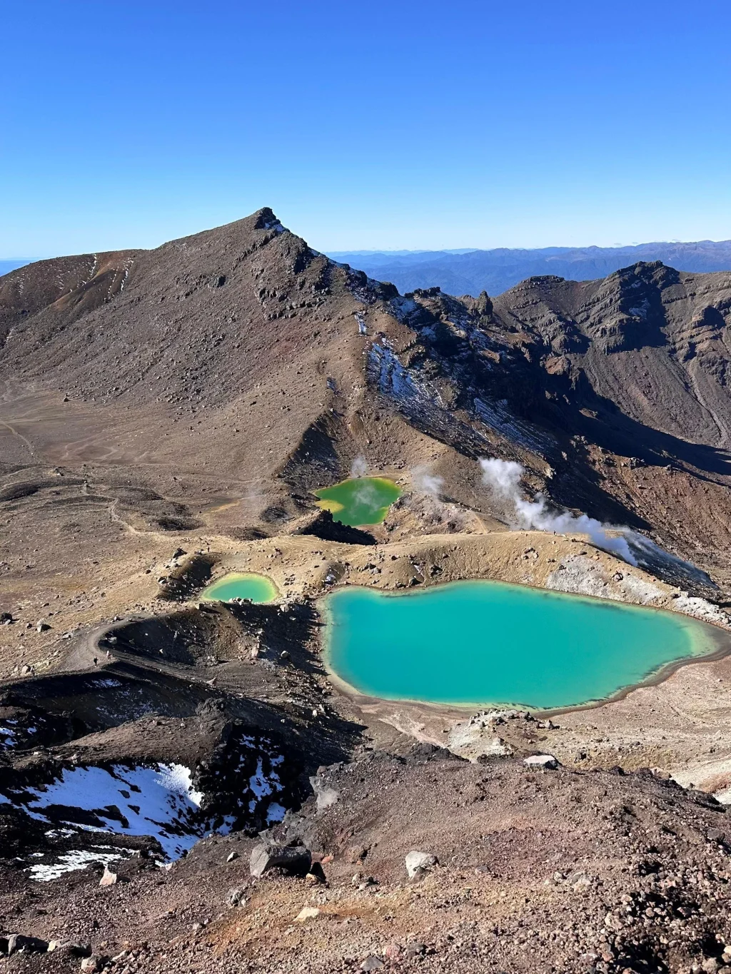 Alpine meren aan de Tongariro Crossing, Nieuw-Zeeland