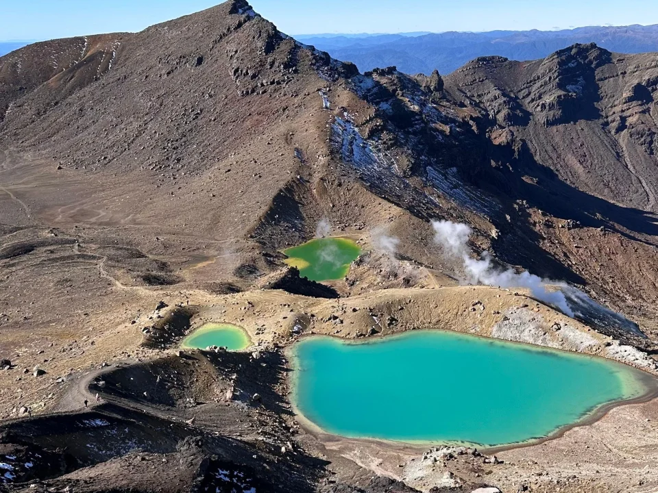 Alpine meren aan de Tongariro Crossing, Nieuw-Zeeland